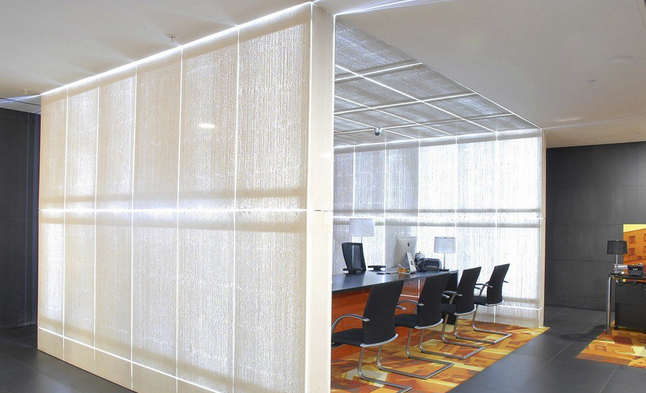 混凝土、白色透光混凝土墻