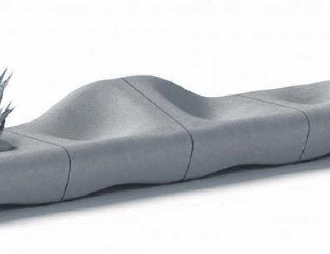 混凝土、沙丘椅