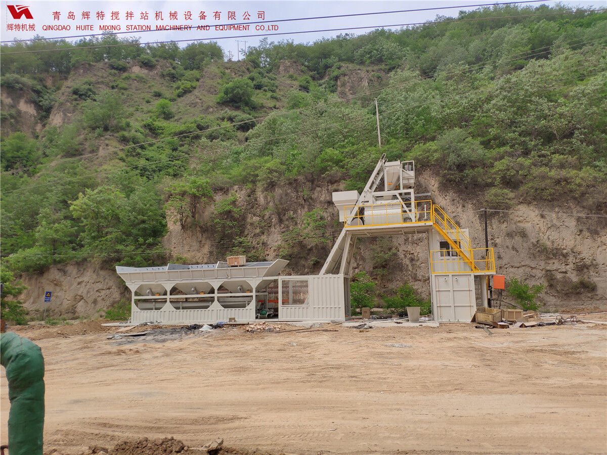 青島輝特機(jī)械 HZM75免基礎(chǔ)攪拌站模塊化設(shè)計，安裝快捷