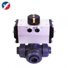 Q614-615S氣動塑料三通球閥